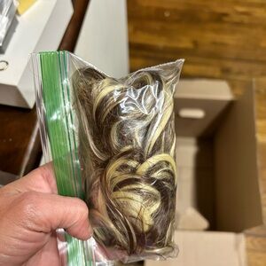 Blonde and Brown ponytail Curly Hair Extension #2